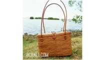 straw grass ata handwoven handmade handbag oval fashion handmade